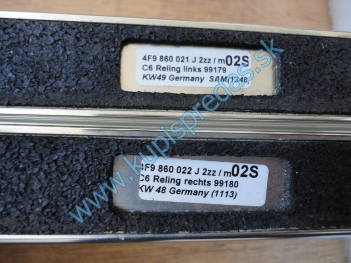 Strešné lyžiny pravé AUDI A6 C6  